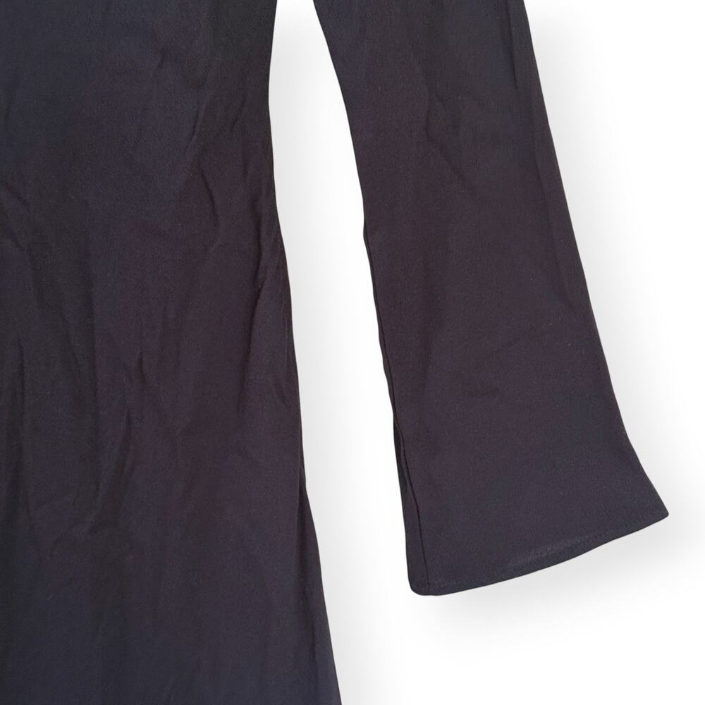 NWT Reformation Kady Maxi Dress Size 2 Black Scoop Neck Long Bell Sleeve $228 - Picture 3 of 12